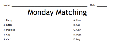 industrial revolution matching worksheet