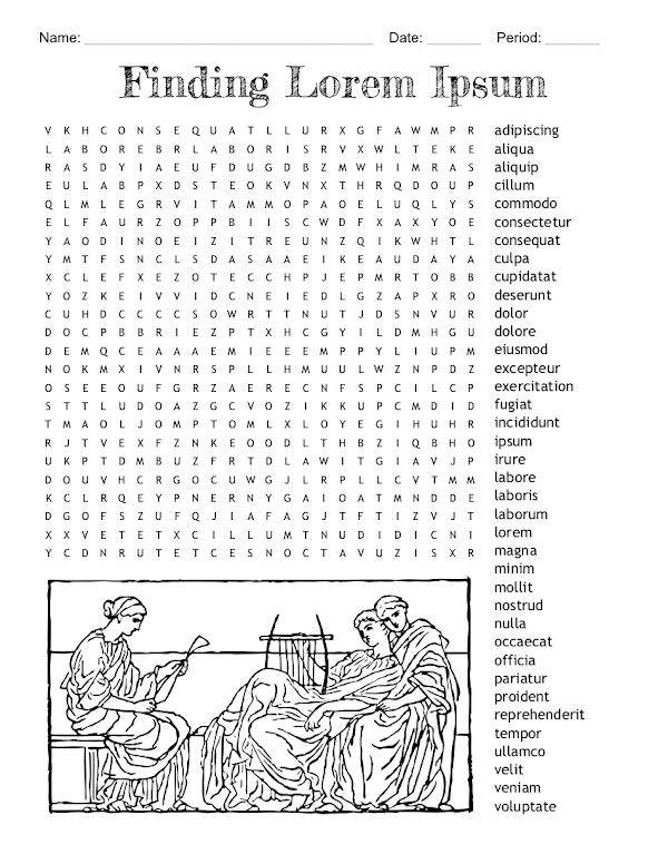 Example word search